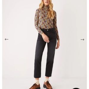 Frank and Oak Cyndi straight Jean in Black